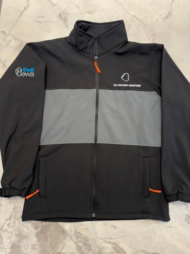 Fleece-Lined Jacket in Black